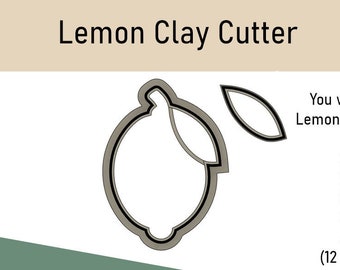 Lemon Clay Cutter - STL File for 3D Printing (Digital Download)