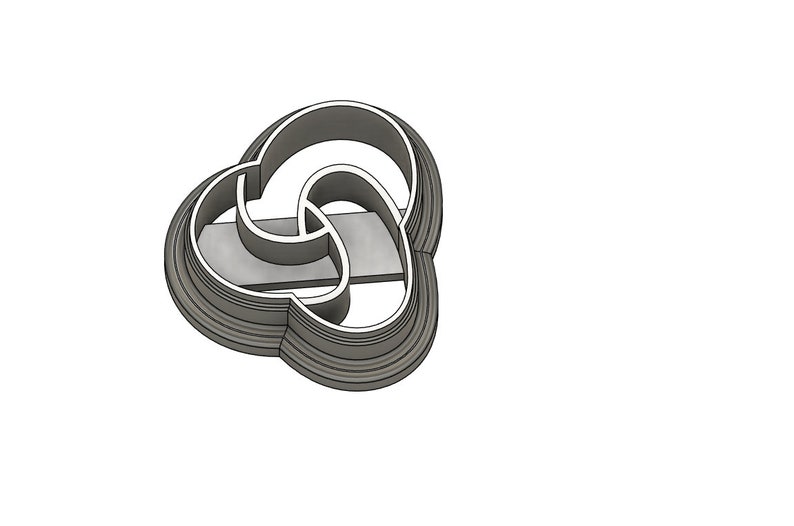 Embossed Knot Clay Cutter STL File: 3D Print Jewelry (Digital Download) image 5