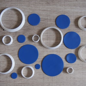 Kreisausstechformen ( Polymer Clay, kleiner Kreis, großer Kreisausstecher, kreisförmige Form, runde Ausstechformen, große Ausstechform )