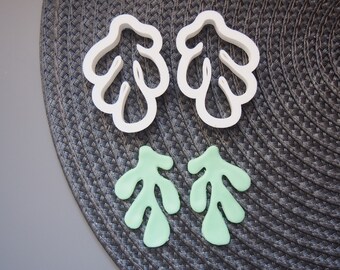 Algae Cutter ( organic cutter, algae clay cutter, polymer clay cutter, algae organic shape, seaweed cutter, sea plant cutter, algae earring)