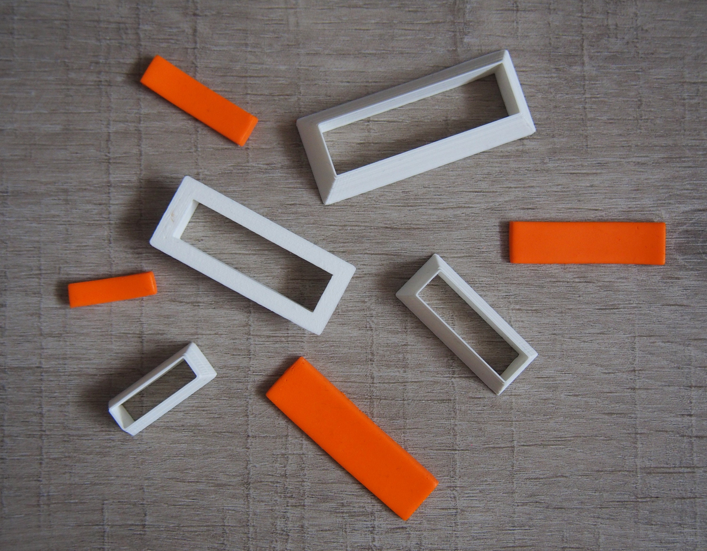 Rectangle Cutters ( Rectangular Cutters, Polymer Clay Cutter, 3d ...