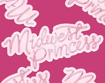 Midwest Princess Coquette Sticker - Vinyl Stickers - 4x2" - Midwest Princess - Queer - Good Luck Babe