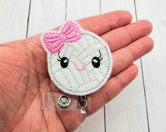 Volleyball badge reel