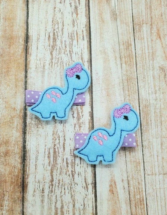 Dinosaur Hair Clips Dino Hair Clips Dinosaur Clippies Dino Etsy