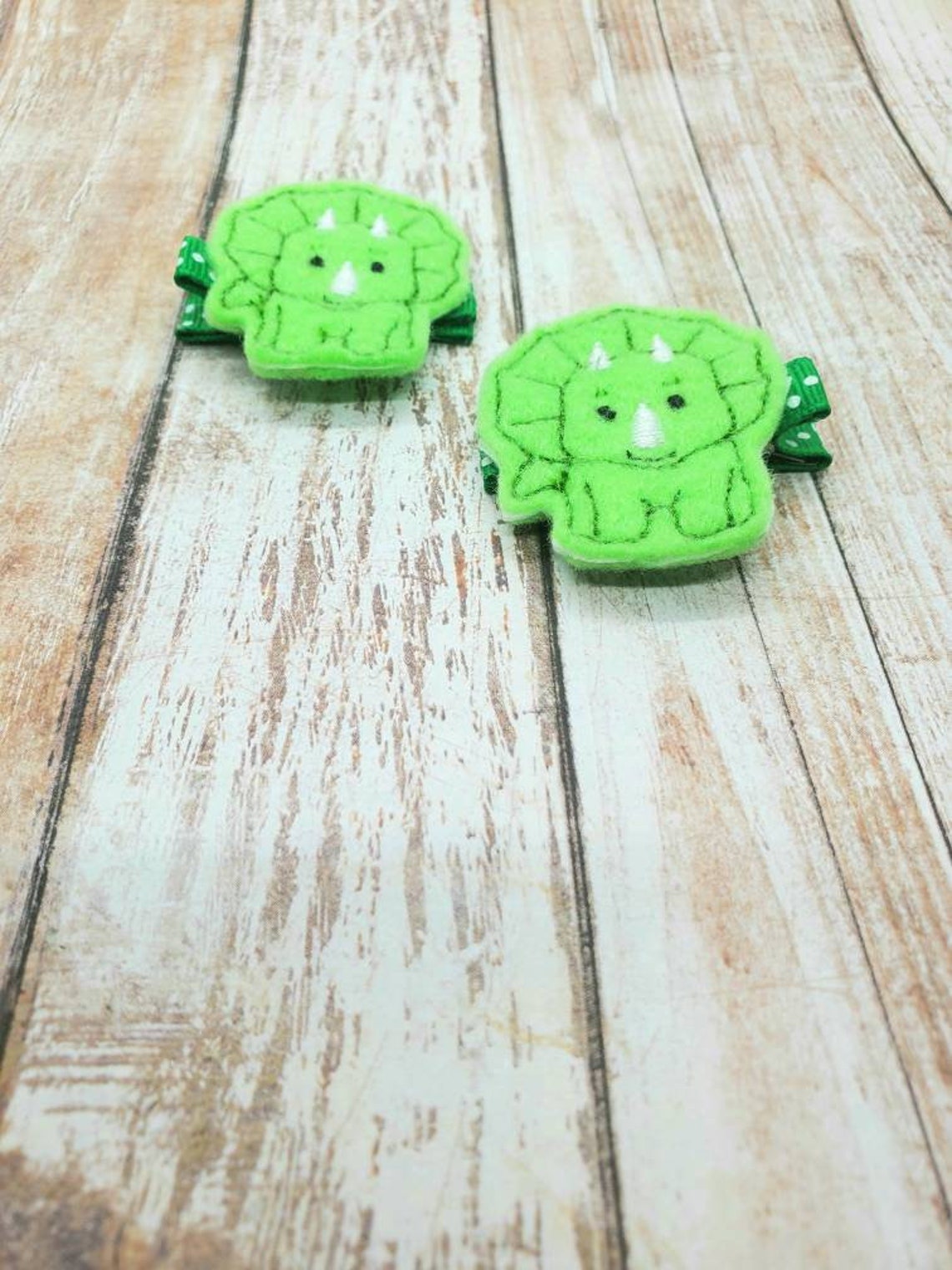 Dinosaur Hair Clips Girls Hair Clips Dinosaur Bows Etsy