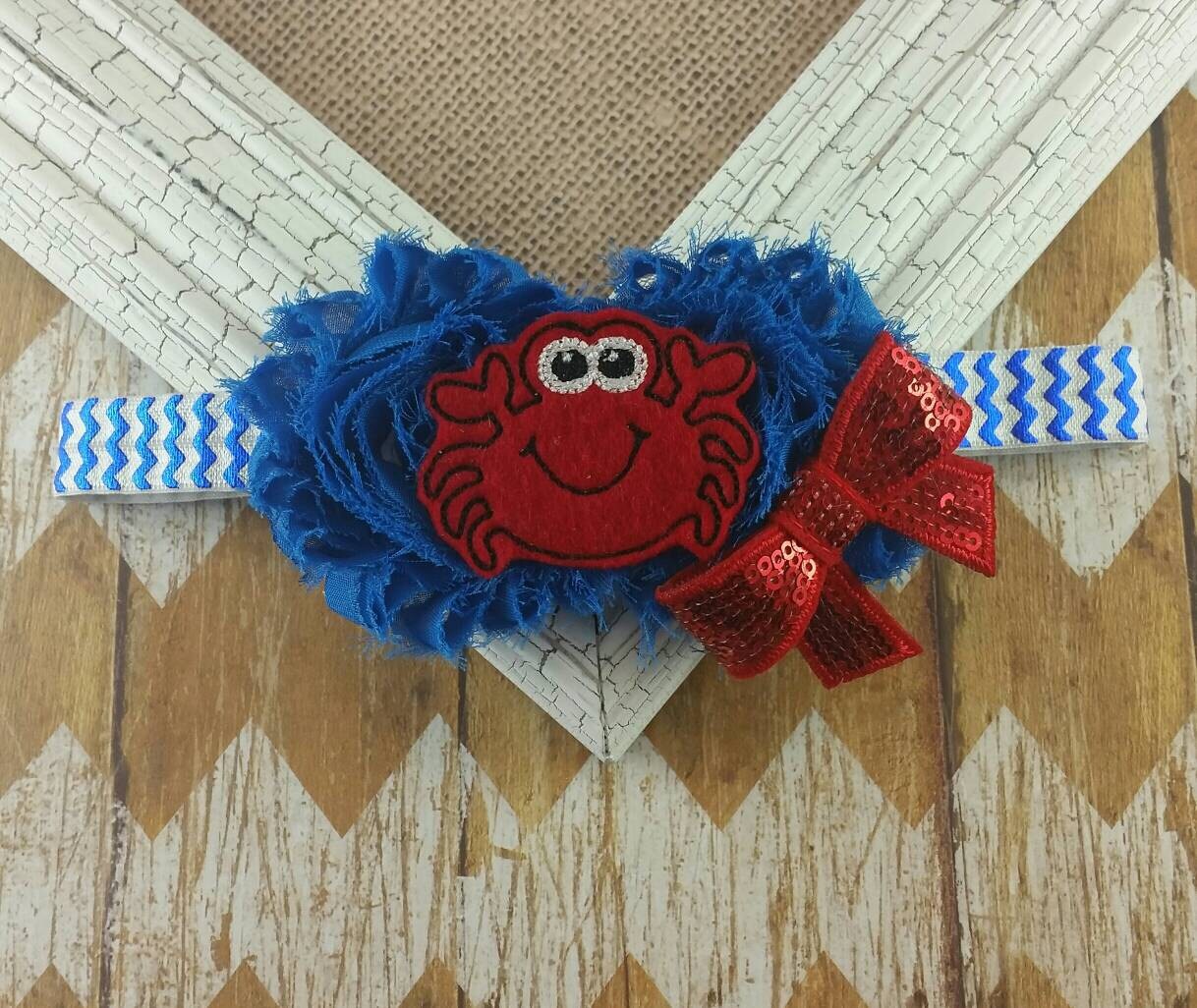 crab-headband-girls-headband-toddler-headband-summer-etsy