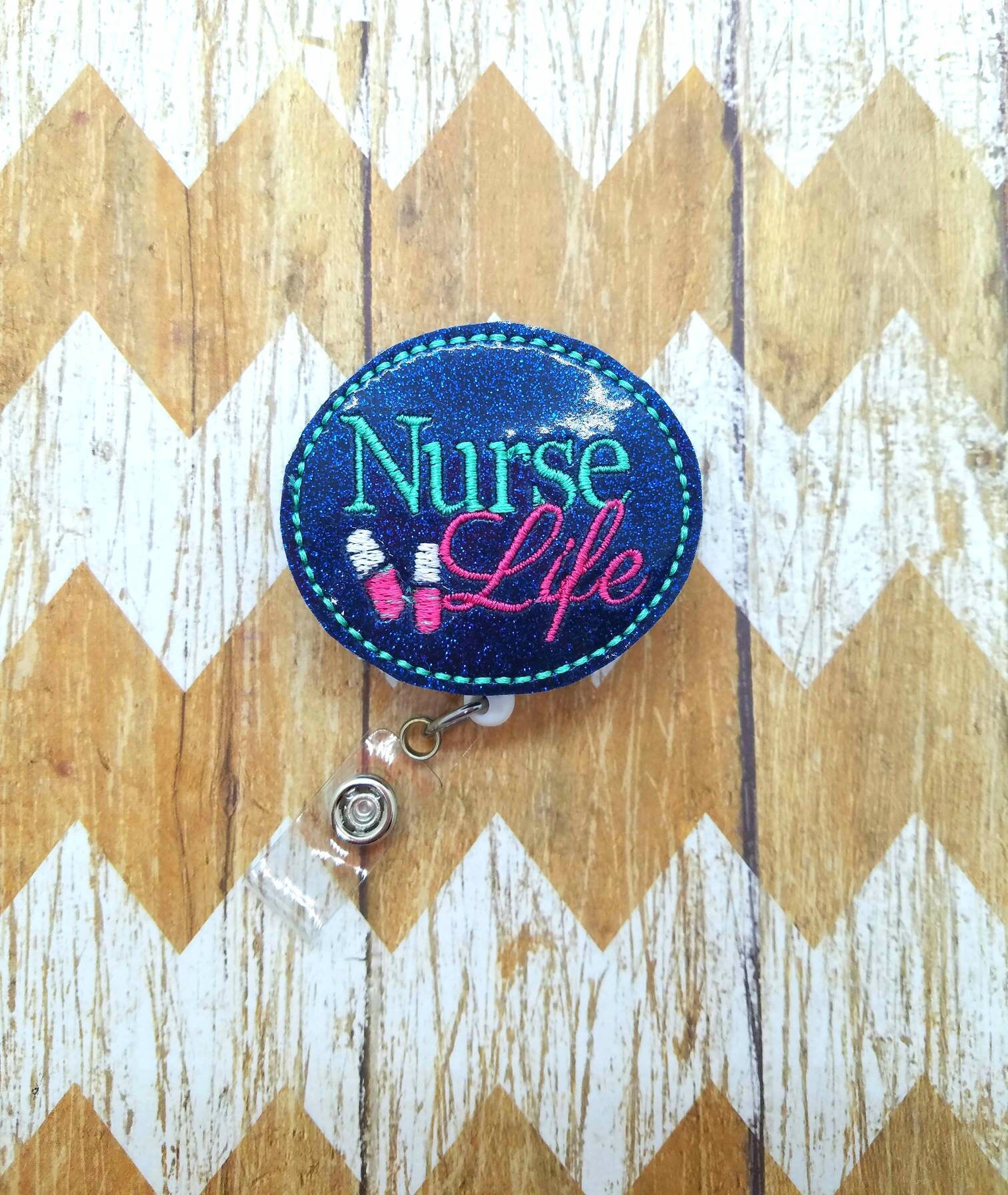 Nurse Life Badge Reel nurse badge reel nurses badge medical Etsy