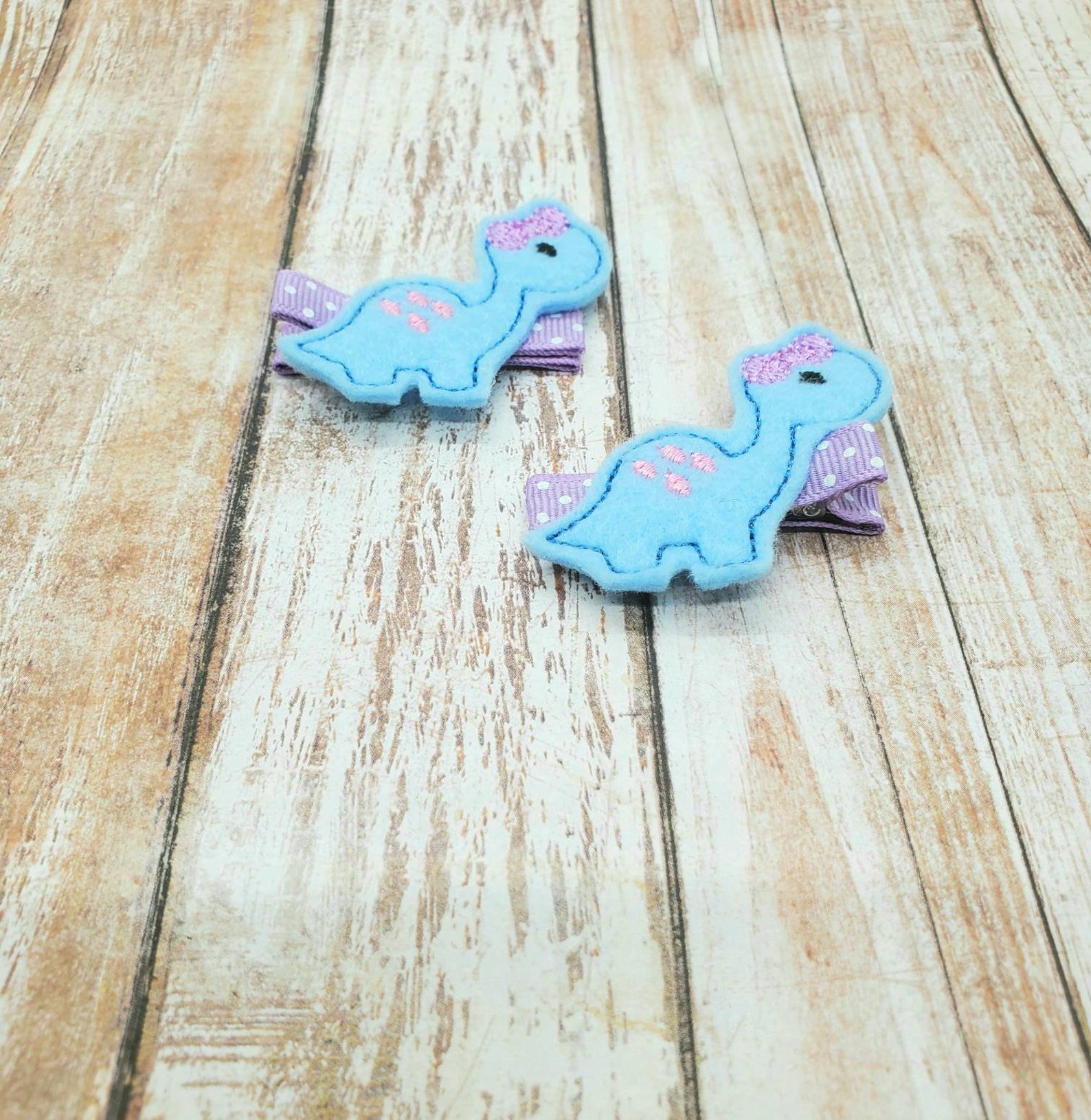 Dinosaur Hair Clips Dino Hair Clips Dinosaur Clippies Dino Etsy
