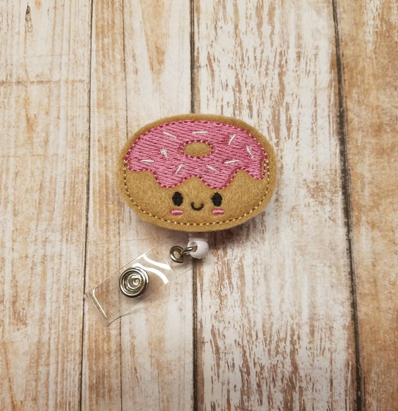 retractable badge reel nurses badge reel ID badge reel food badge reel Doughnut badge reel medical badge reel hospital badge reel
