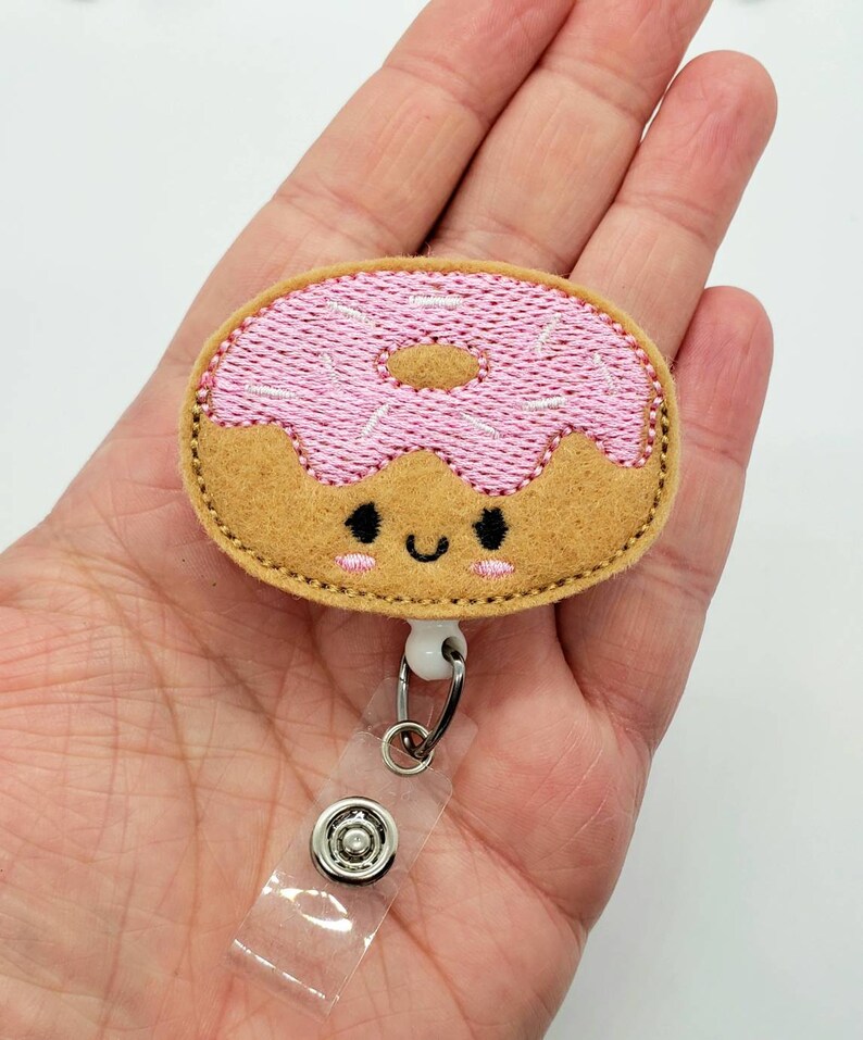 retractable badge reel nurses badge reel ID badge reel food badge reel Doughnut badge reel medical badge reel hospital badge reel