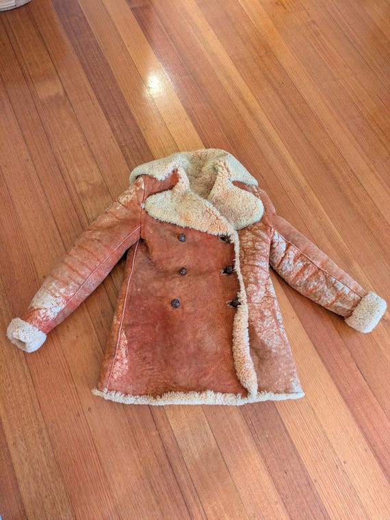 Sheepskin Jacket. L. Vintage. Monty Python Flying… - image 1