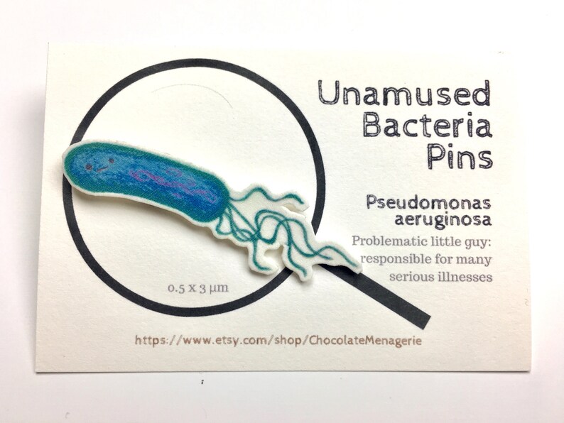 MADE-TO-ORDER Set of Unamused Bacteria Pins Lapel Pin or Button or Brooch