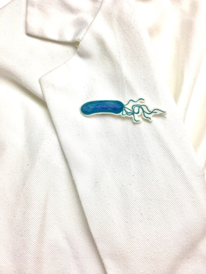 MADE-TO-ORDER Set of Unamused Bacteria Pins Lapel Pin or Button or Brooch