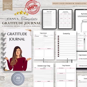 Gratitude Journal, Daily Writing Notebook, Mindfulness Diary, Self Care Planner, Thankful Journal, Reflective Notebook, Appreciation Planner