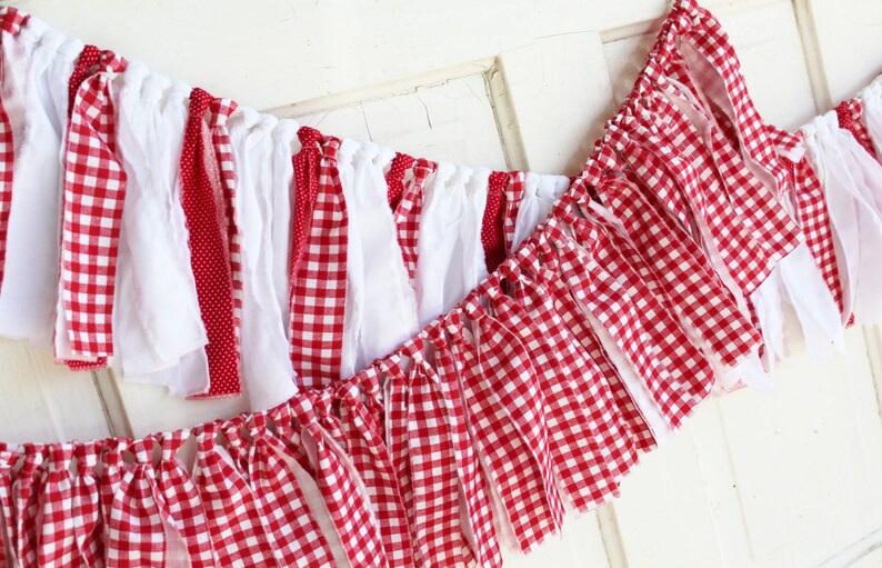 scrap fabric bunting hiasan dekorasi