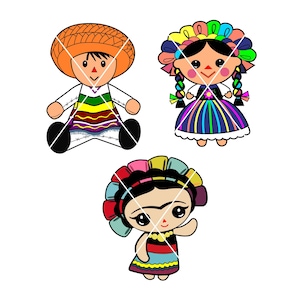 Munequitos Mexican dolls