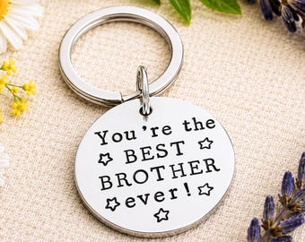 Best Brother Ever Keyring | Brother Gift from Sister | Birthday Gift for Brother