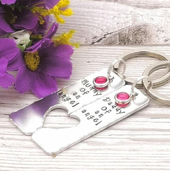 mummy and daddy keyrings