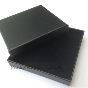 Black Jewellery Gift Box - Box, Lid & Foam Insert