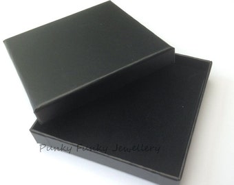 Black Jewellery Gift Box - Box, Lid & Foam Insert