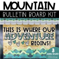 Mountain Theme Classroom Banner Motivational Classroom Display Class ...