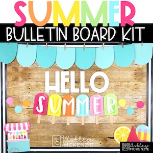 Summer Bulletin Board Popsicle Theme Classroom Door Decor End of Year Bulletin Board Ideas Modern Elementary Classroom Decorations