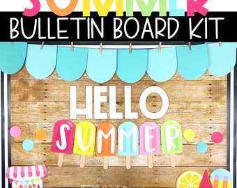 Summer Bulletin Board Popsicle Theme Classroom Door Decor End of Year Bulletin Board Ideas Modern Elementary Classroom Decorations
