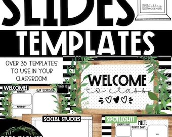 Ferme moderne, diapositives Google et modèles PowerPoint, décoration de classe calme, ressources numériques pour la classe, compatibles avec Google Slides ™