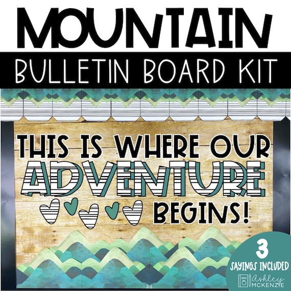Mountain Back to School Bulletin Board Elementary Classroom Door Decor Nature Class Theme Adventure Bulletin Board Ideas Fall Bulletin Board