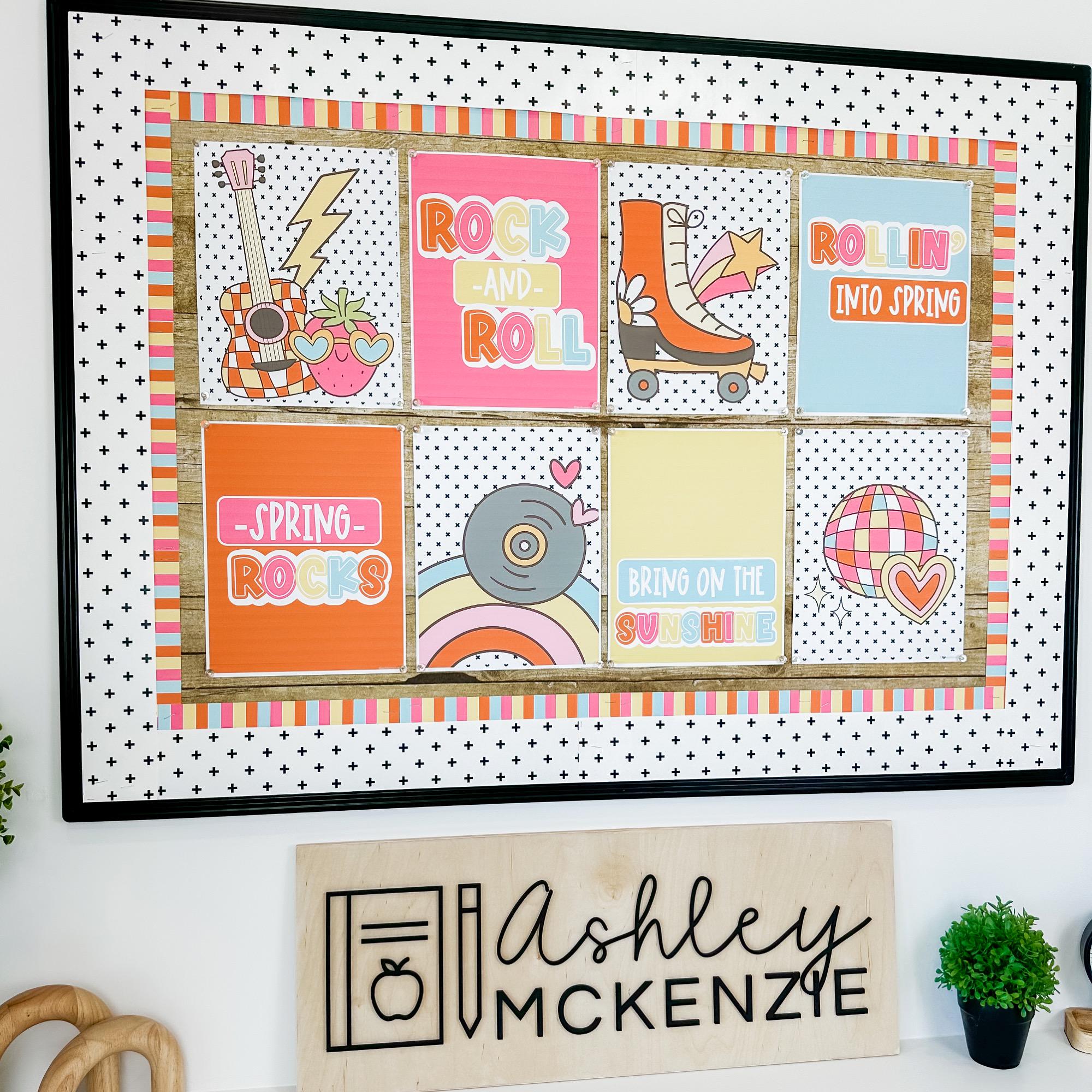 Spring Posters With Printable Bulletin Board Borders, March Bulletin ...