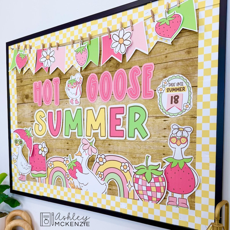 Summer Bulletin Board May Door Decor Silly Goose Theme End of Year ...