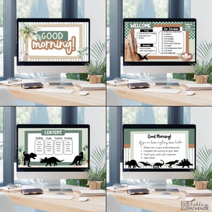 Modern Dinosaur Classroom Theme Google Slides and Powerpoint Templates ...
