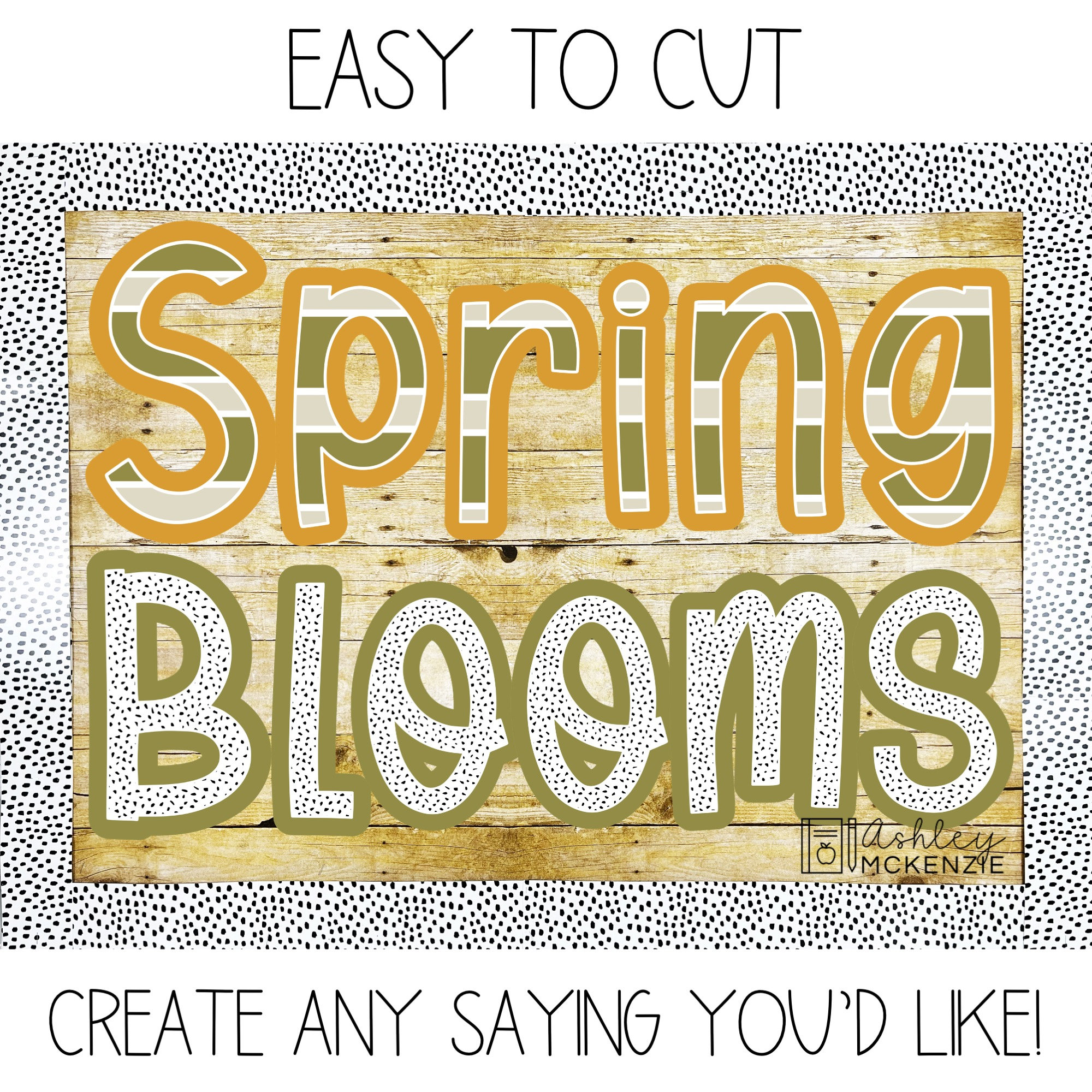 Spring Garden Classroom Decor A-Z Bulletin Board Letters