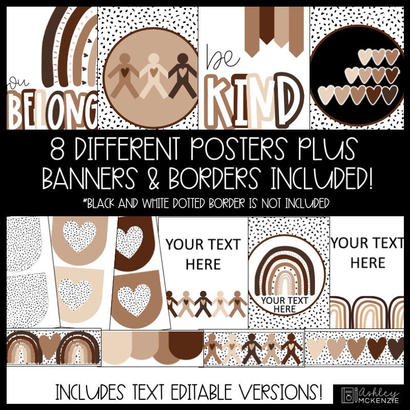 Diversity Bulletin Board Kit, Unity Classroom Posters, Easy Classroom ...