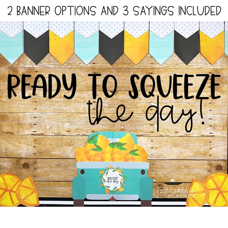 Lemon Classroom Decor Bundle Easy and Modern Classroom Etsy