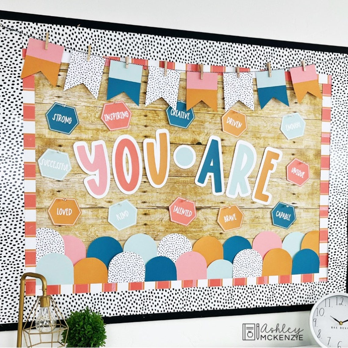 Calm Terrazzo Back to School Classroom Decor Bulletin Board Etsy