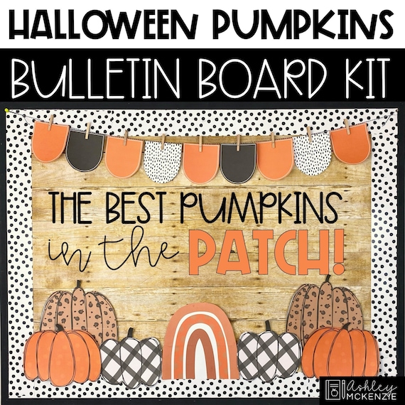 Fall Bulletin Board Kit Pumpkins Classroom Door Decorating Ideas Halloween Bulletin Board Ideas Best Pumpkins in the Patch October Classroom