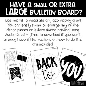 Black and White Terrazzo Back to School Bulletin Board Kit, Easy and ...