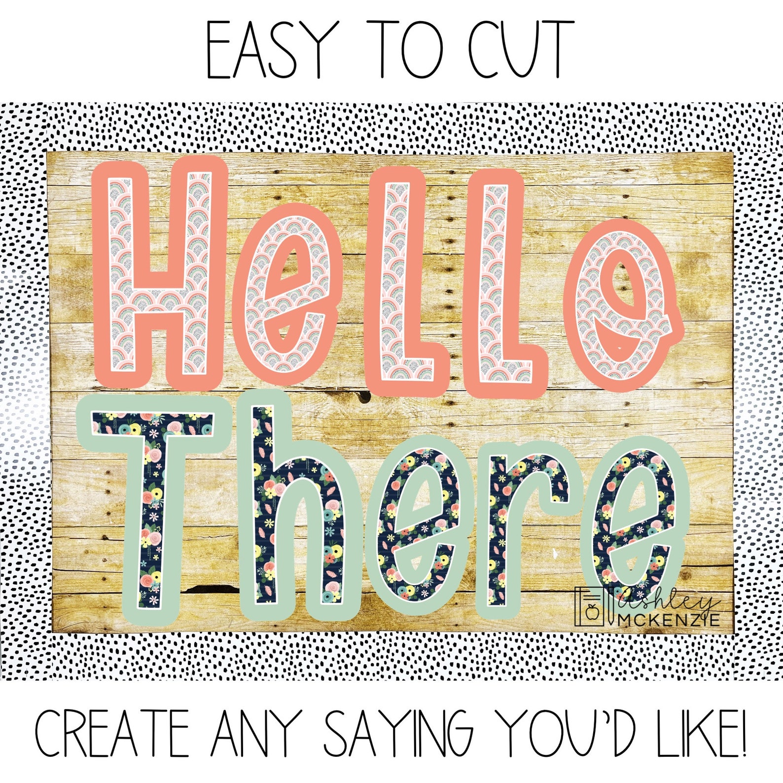 Boho Rainbow Flowers Classroom Decor, A-Z Bulletin Board Letters ...