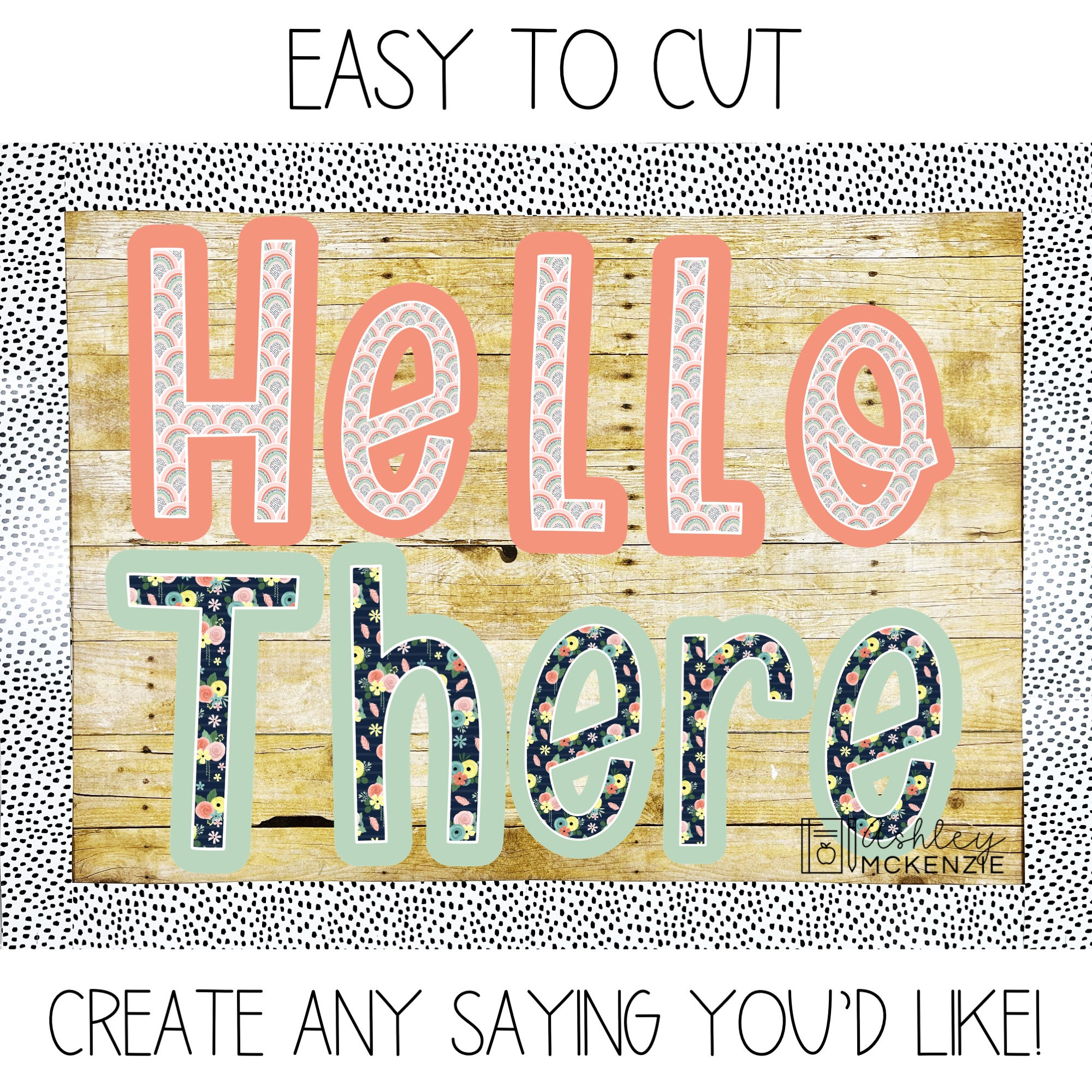 Boho Rainbow Flowers Classroom Decor, A-Z Bulletin Board Letters ...