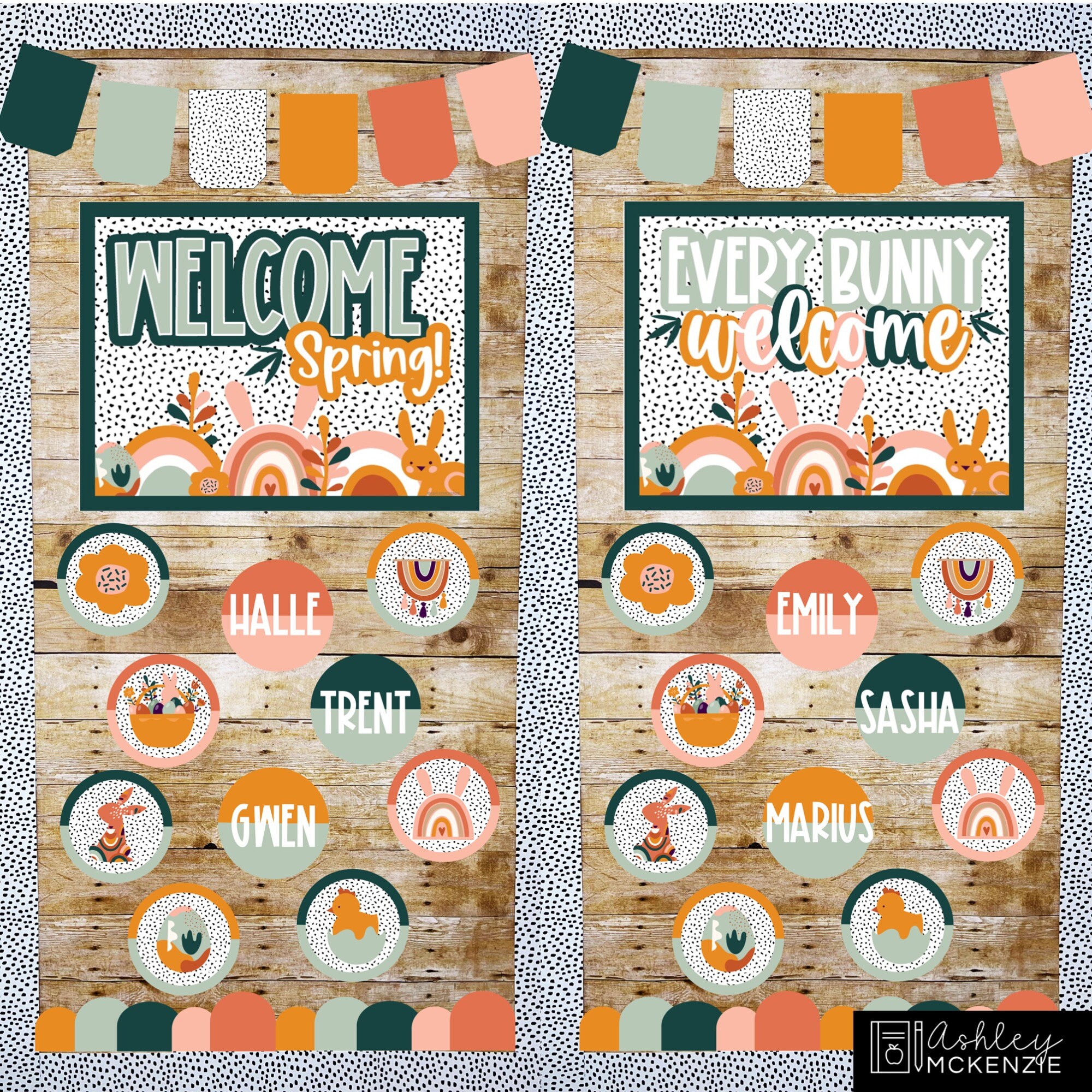 Spring Classroom Decor Bundle, Hoppy Spring Theme, Easy Seasonal ...