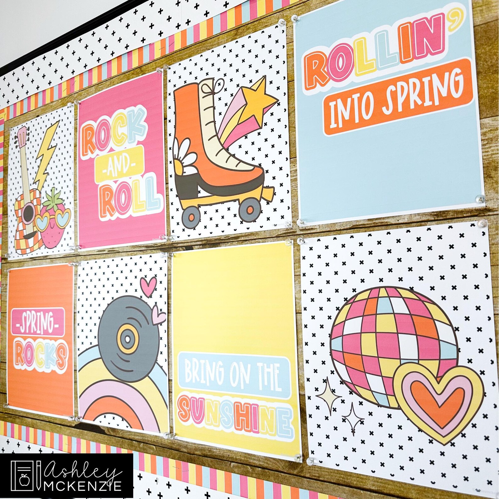 Spring Posters With Printable Bulletin Board Borders, March Bulletin ...