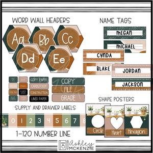 Boho Plants Classroom Decor Bundle Calm Classroom Decorations Back to ...