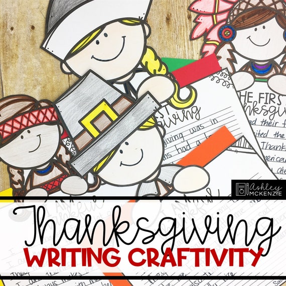 Thanksgiving Writing Crafts, November Creative Writing Prompts, Easy Elementary Classroom Activities