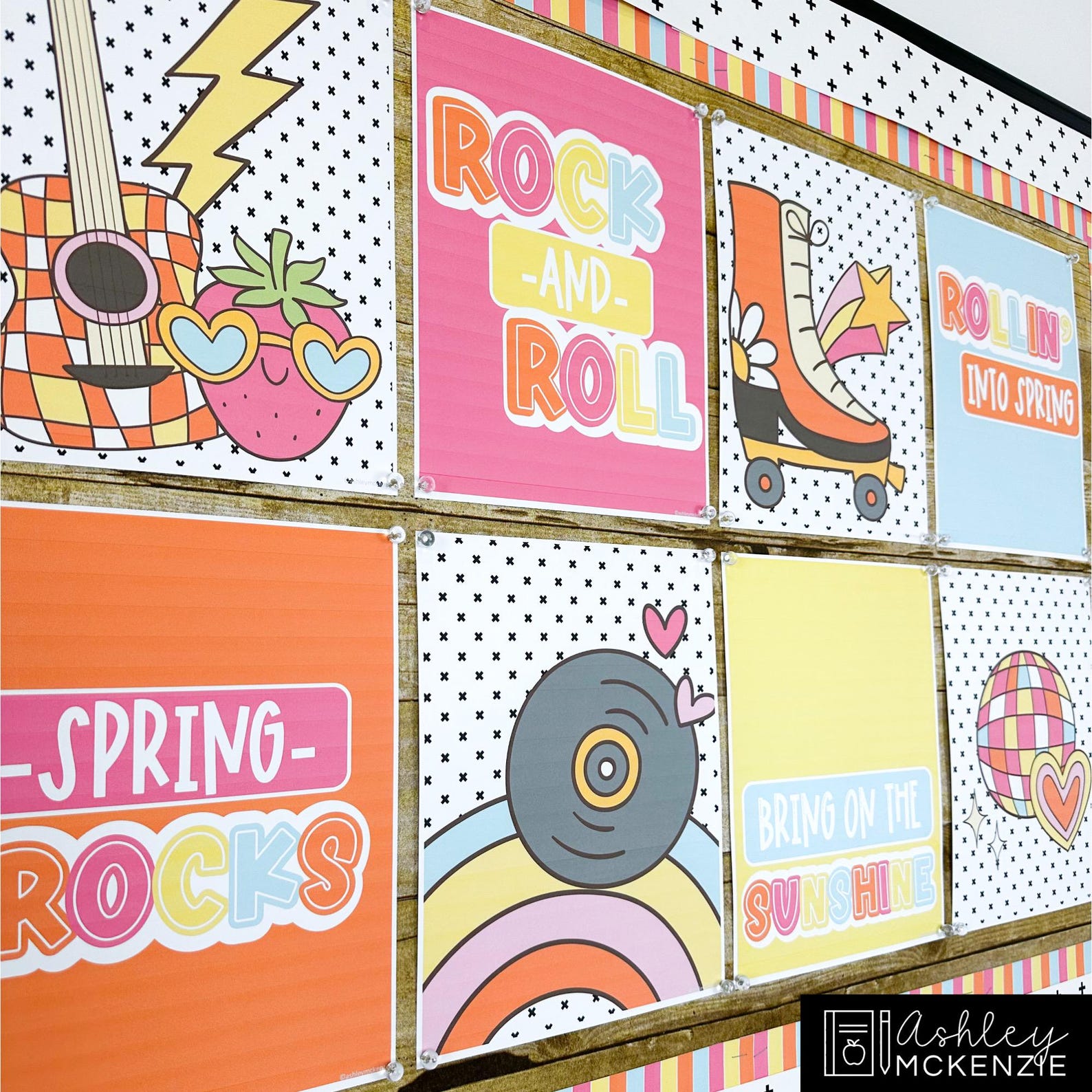 Spring Posters With Printable Bulletin Board Borders, March Bulletin ...