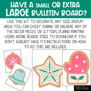 Winter Cookies Bulletin Board or Door Decor, Easy Seasonal Classroom ...