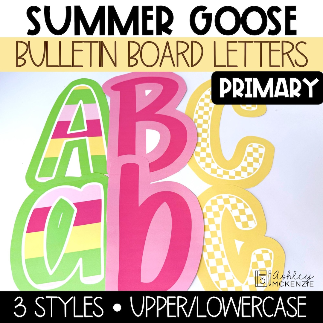 Summer Bulletin Board Letters Primary Font May Bulletin Board Ideas ...