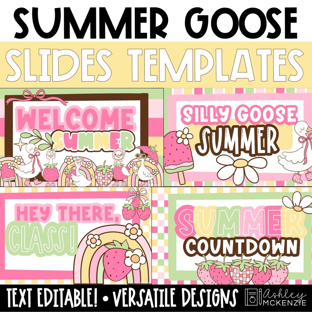 May End Slideshow May Slides Summer Goose End of Year Morning Slides Templates for Google ...