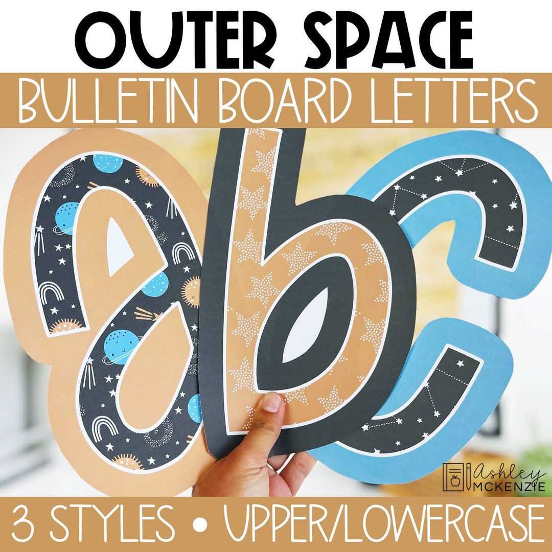 Solid Bright A-Z Bulletin Board Letters, Punctuation, and Numbers