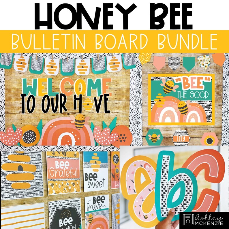 Honey Bee Classroom Decor Bulletin Board Kit Classroom - Etsy